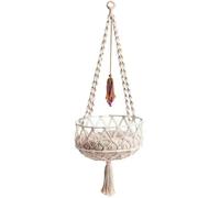 Ligeinsrk Cat Swing, 49 Inch Hanging Cat Bed with Cotton Mat, Boho Style Hammock with Tassel, Space Saving Hammock Bed for Sleeping, Playing, and Lounging, Hanging, Swing