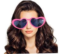 Ligeinsrk Giant Sunglasses, Heart Shaped Funny Glasses, 10.2x3.5 Inch Plastic Jumbo Sunglasses for Cosplay Photo Props Party Supplies, Giant, Heart