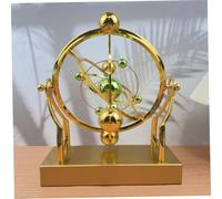 Ligeinsrk Perpetual Motion Desk Toy, Golden Cosmic Celestial Perpetual Motion Machine, Battery Operated Plastic Physics Toys for Office Desk, Toy