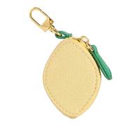 Ligficn Strawberry/Lemon Coin Purse Fruit Charm Change Purse Cute Keychain Mini Pouch Wallet Coin Bag Cute Fashion Accessory for Girl Women, Lemon, Fashion