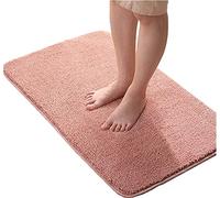 LiGG LiGG Bath Mat Non Slip Shower Mat Shaggy Bathroom Carpet Microfiber Bath Rug Absorbent Bathroom Rug Machine Washable(80 x 120 cm, Pink)