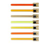 LIGHBIB 3V 20MA LED Meteor Shower Filament S14 Caliber 59mm Multi-Color Temperature Creative Filament,Green Light-59m-always Bright + Running Water + Flame + Burst Flash,5pcs