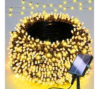 Lighprenix Solar Lights Outdoor Garden - 20m 200LEDs Solar Powered Waterproof Warm White Fairy Lights with 8 Modes, Upgrated Large-Capacity Outside Decorative String Lights for Tree/Fence/Gazebo/Mesh