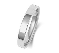 Light 9ct White Gold 3mm Flat Court Comfort Men/Ladies Wedding Band/Ring WJS189989KW