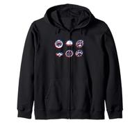 light aircraft dashboard Zip Hoodie