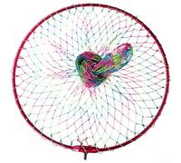 Light alloy fishing scoop net head with foldable design and 8mm metric thread, suitable for various sea fishing scenarios, compatible with most dip and extension poles (50cm( 8mm))