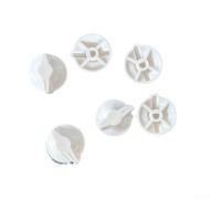 Light Almond D-Shape Timer Control Knobs 6PCS, Direct Replacement for 146MT575A 146MT494A FD Series Mechanical Wall Timers, for ideal for Fan and Light Countdown Timer Repair