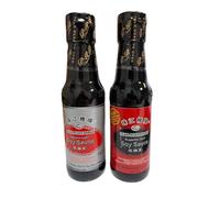 Light and Dark Soy Sauce Combo Pack (150 ml each x 2) | Pearl River Bridge Superior Dark and Light Soy Sauce | Soya Sauce | Authentic Chinese Soy Sauce