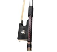 Light And Durable The Violin Bow Is Suitable For4/4 Size Braided Carbon Fiber Violin Bow White Horsehair Ebony
