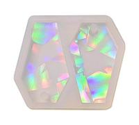 Light and Mold Geometric Coffin Earring Crystal Silicone Molds Keychain Pendant Resin Craft Silicone Mold
