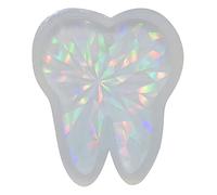 Light and Ornaments Resin Keychain Silicone Mold Big Tooth Decorative Pendant Mold for Resin Pendant Molds for Jewelry Making