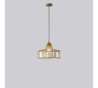 Light Angular Crystal Light Personalised Creative Irond Chandelierse27 Dimmable Single Head Hanginglamp Milk Tea Shop Hot Pot Shop Decoration Lighting Fixture/D