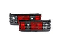 light assembly rear lamp 1 pair driver and passenger side set led clear glass red black tail lights compatible with mercedes-benz w201 190e 1983 1984 1985 1986 1987 1988 1989 1990 1991 1992 1993 VT496