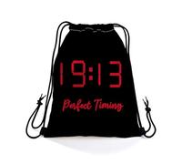 Light Backpack Perfect Timing Sack Adults 36x42cm | Gym Bag Practical Sackpack Cinch for Yoga Man Woman Outdoor
