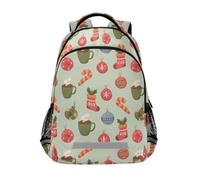 Light Ball Socks Candy Pattern Backpacks for Kids School Bag Student Backpack Bookbag for Boys Girls Casual Bag