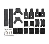 Light Bar Mount Kit Heavy Duty 360 Degree Rotating Light Bar Bracket Universal Roll Bar Clamp Kit for ATV UTV Black 30mm 27Pcs Accessory