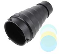 Light Beam Tube for Photography with Honeycomb Grid and Filters | Plastic Flash Accessory, Medium Pig Snout, Compatible Mount, Portrait Photography, Spotlight Effect