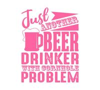 Light Beer Drinker with Cornhole Problem Wall Stickers Paster Paper 40x52.4cm Do not Damage The Wall Surface Pink