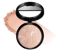 Light Beige Pressed Powder Foundation for Mature Skin - Full Coverage Face Powder & Long-Wear Matte Finish - Buildable Medium to Full Coverage Compact Makeup with Shine Control & Travel-Friendly