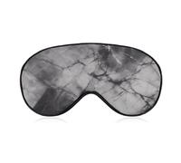 Light Black Marble Eye Mask for Women & Men, Breathable & Adjustable Eye Cover, Ultra Soft Sleep Mask, Lightweight Travel Blindfold for Airplane, Nap, Night Sleeping