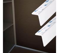 Light Blockers Side Tracks, Curtain Edge Gap Blocker for Bathroom and Office, Window Light Blocking Strips, 24in