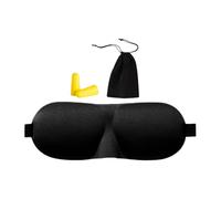 Light Blocking Eye Mask - Adjustable and Breathable Night Aid | Total Darkness Sleep Mask | For Travel Airplane Yoga Nap Relaxation Rest Office
