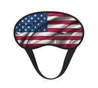 Light-Blocking Sleep Mask, Uniquely American Flag Print Eye Mask, Soft and Skin-Friendly Without Being Tight