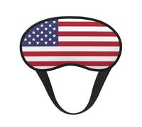Light-Blocking Sleep Mask, Uniquely American Flag Print Eye Mask, Soft and Skin-Friendly Without Being Tight