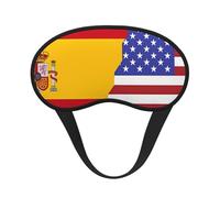 Light-Blocking Sleep Mask, Uniquely American Spain Flag Print Eye Mask, Soft and Skin-Friendly Without Being Tight