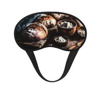 Light-Blocking Sleep Mask, Uniquely Bread Baking Print Eye Mask, Soft and Skin-Friendly Without Being Tight