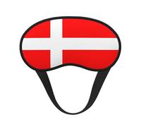 Light-Blocking Sleep Mask, Uniquely Denmark Danish Flag Print Eye Mask, Soft and Skin-Friendly Without Being Tight