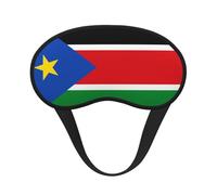 Light-Blocking Sleep Mask, Uniquely Flag of South Sudan Print Eye Mask, Soft and Skin-Friendly Without Being Tight