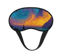 Light-Blocking Sleep Mask, Uniquely Lonely Boat Print Eye Mask, Soft and Skin-Friendly Without Being Tight