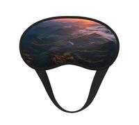 Light-Blocking Sleep Mask, Uniquely Mountains Sunrise Print Eye Mask, Soft and Skin-Friendly Without Being Tight