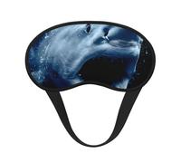 Light-Blocking Sleep Mask, Uniquely Ocean Bite Print Eye Mask, Soft and Skin-Friendly Without Being Tight