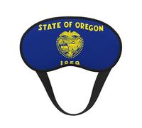 Light-Blocking Sleep Mask, Uniquely Oregon State Flag Print Eye Mask, Soft and Skin-Friendly Without Being Tight