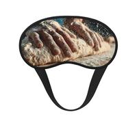 Light-Blocking Sleep Mask, Uniquely Process of Making Bread Print Eye Mask, Soft and Skin-Friendly Without Being Tight