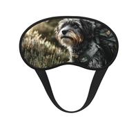 Light-Blocking Sleep Mask, Uniquely Puppy Looking at The Sun Print Eye Mask, Soft and Skin-Friendly Without Being Tight