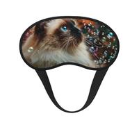 Light-Blocking Sleep Mask, Uniquely Serious Ragdoll Cat Print Eye Mask, Soft and Skin-Friendly Without Being Tight