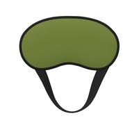 Light-Blocking Sleep Mask, Uniquely Solid Dark Green Print Eye Mask, Soft and Skin-Friendly Without Being Tight