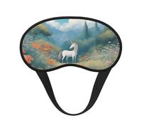 Light-Blocking Sleep Mask, Uniquely Unicorns in The Distance Print Eye Mask, Soft and Skin-Friendly Without Being Tight