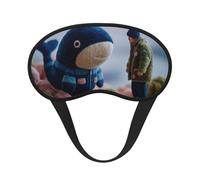 Light-Blocking Sleep Mask, Uniquely Whale Standing Up Print Eye Mask, Soft and Skin-Friendly Without Being Tight