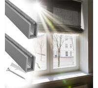 Light Blocking Strips, Aluminium Light Blocking Strips For Blinds U Channel Pack Of 2 Multicolor 40-220 cm(Grey 2Pcs,L 100cm)