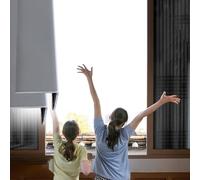 Light Blocking Strips for Day Sleepers/Kid, 180 140 150 120 100 90 80 60 50 Cm Side Tracks Light Blocker for Blackout Strips on Both Sides of The Blinds/RV Shades(Grey 2pc,55cm/21.7inch)