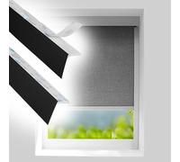 Light Blocking Strips for Window Shades And Blinds, Set of 2 Light Gap Blockers L Shaped Side Rail, Window Frame/Roller Shades Blackout Panels(Black 2pcs,38in/96.5cm)