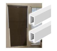 Light Blocking Strips, Light Blocking Strips U Channel For Windows Pack Of 2 White And Black 40-220 cm(White 2Pcs,L 210cm)