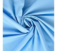 Light Blue 1 Meter Pack 100% Cotton Fabric by The Metre 58 Inches Wide Plain 60 Square
