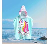 (light blue, 120*60) Microfiber children's large bath towel quick-drying water-absorbing pattern printing seaside beach towel beach towel