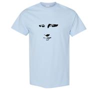 (Light Blue, 2XL) Mona Lisa Smile Face Painting Leonardo da Vinci Men T Shirt Tee Top