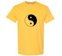 (Light Blue, 2XL) Ying Yang Tao Unique Spiritual Chinese Philosophy Symbol Men T Shirt Tee Top